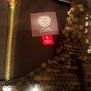 NWT black sequin Vince Camuto dress size 4
